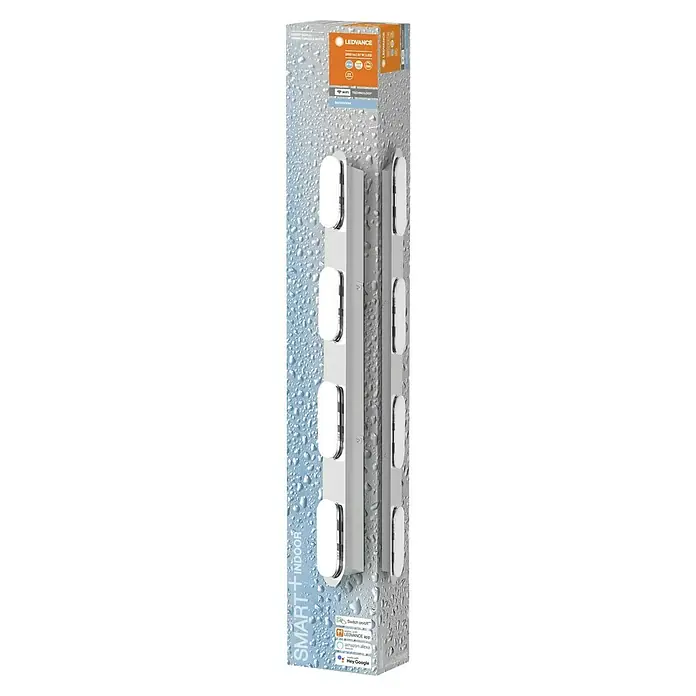 Ledvance LED-Wandstrahler - 27 W, L x B x H: 57,5 x 6 x 5,8 cm, Silber, Mehrfarbig, 4 Stk. - LEDVANCE SMART+ INDOOR Wandleuchte für Badezimmer mit moderner Optik und smarten Funktionen für ein angenehmes Lichterlebnis.