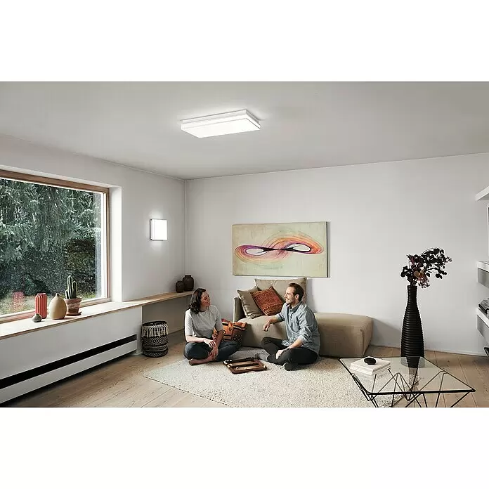Ledvance LED-Deckenleuchte - 42 W, L x B x H: 60 x 30 x 8,6 cm, Weiß, Mehrfarbig - Anwendungsbeispiel