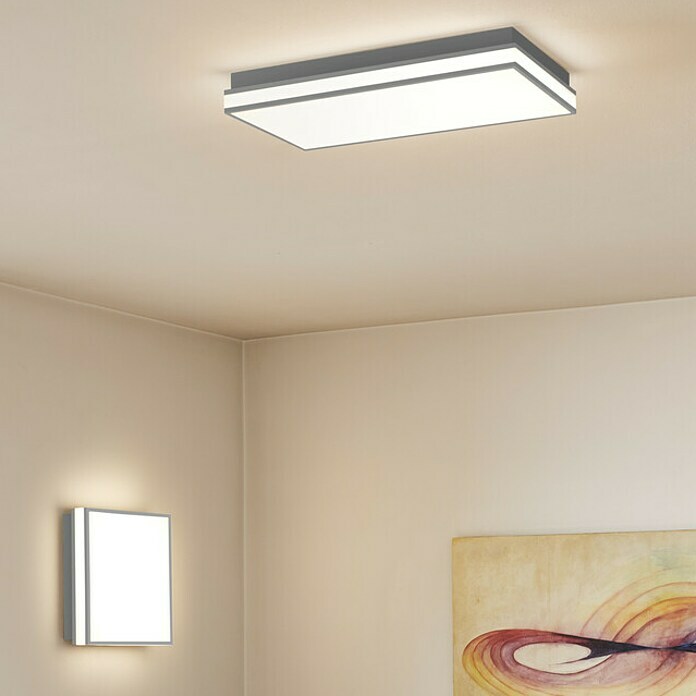 Ledvance LED-Deckenleuchte (26 W, L x B x H: 30 x 30 x 8,6 cm, Grau, Mehrfarbig) | BAUHAUS