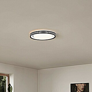 Ledvance LED-Deckenleuchte rund (30 W, Ø x H: 48,8 x 8,5 cm, Schwarz, Warmweiß)