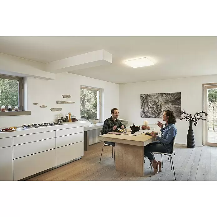 Ledvance LED-Deckenleuchte - 42 W, L x B x H: 53 x 53 x 8,5 cm, Weiß, Mehrfarbig - Anwendungsbeispiel