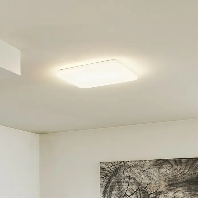 Ledvance LED-Deckenleuchte - 42 W, L x B x H: 53 x 53 x 8,5 cm, Weiß, Mehrfarbig - Deckenleuchte mit quadratischer Form und sanftem Lichtschein, ideal für moderne Innenräume.