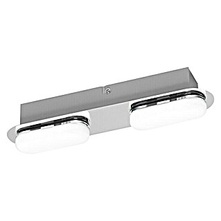 Ledvance LED-Wandstrahler (15 W, L x B x H: 29,5 x 6 x 5,8 cm, Silber, Mehrfarbig, 2 Stk.)