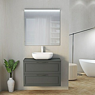 Mueble de lavabo Toja (L x An x Al: 44,9 x 80 x 54,5 cm, Antracita)
