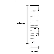 Sockelleiste (240 cm x 16 mm x 40 mm, Fichte, Lackiert) | BAUHAUS