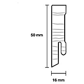 Sockelleiste (240 cm x 16 mm x 50 mm, Fichte, Lackiert) | BAUHAUS