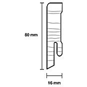 Sockelleiste (240 x 1,6 x 8 cm, Eiche Matt) | BAUHAUS