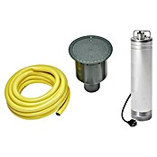 4rain Regenwassertank Komplettpaket Compact (1.600 l, HDPE-Kunststoff, Anschlussbohrung)