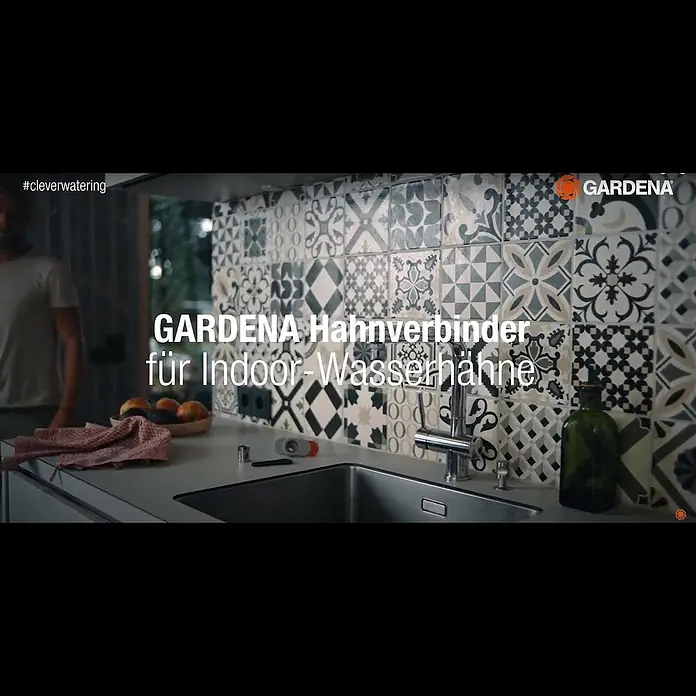 Gardena Hahnstück - Geeignet für: Wasserhähne mit Perlstrahlkopf - GARDENA Hahnverbinder fr Indoor-Wasserhhne