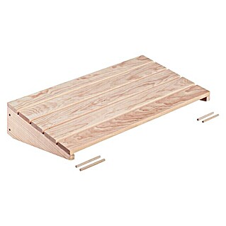 Astigarraga Wally Estante de madera (L x An x Al: 46 x 80 x 13,7 cm, Natural, Madera de pino, Capacidad de carga: 100 kg/balda)