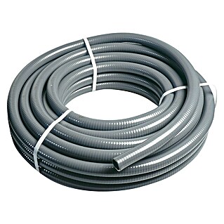 Tubo PVC flexible (32 mm, Largo: 25 m, Gris)