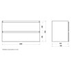 Mueble de lavabo Fons (46 x 100 x 56 cm, Nature, Mate)