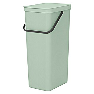 Brabantia Cubo de la basura Sort & Go (40 l, Verde, Rectangular, Plástico)