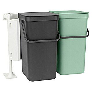 Brabantia Cubo de basura Sort & Go (32 l, Plástico, Verde/Negro)