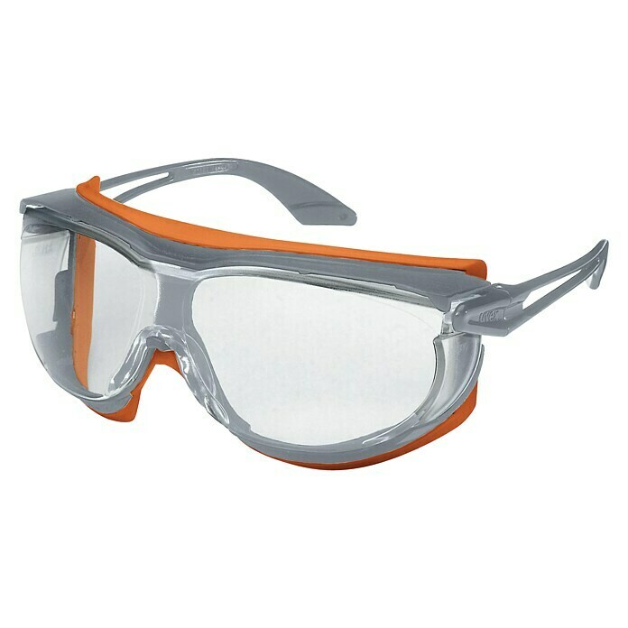 Uvex Schutzbrille Skyguard NTOrange, Transparente Seitenteile Diagonal View