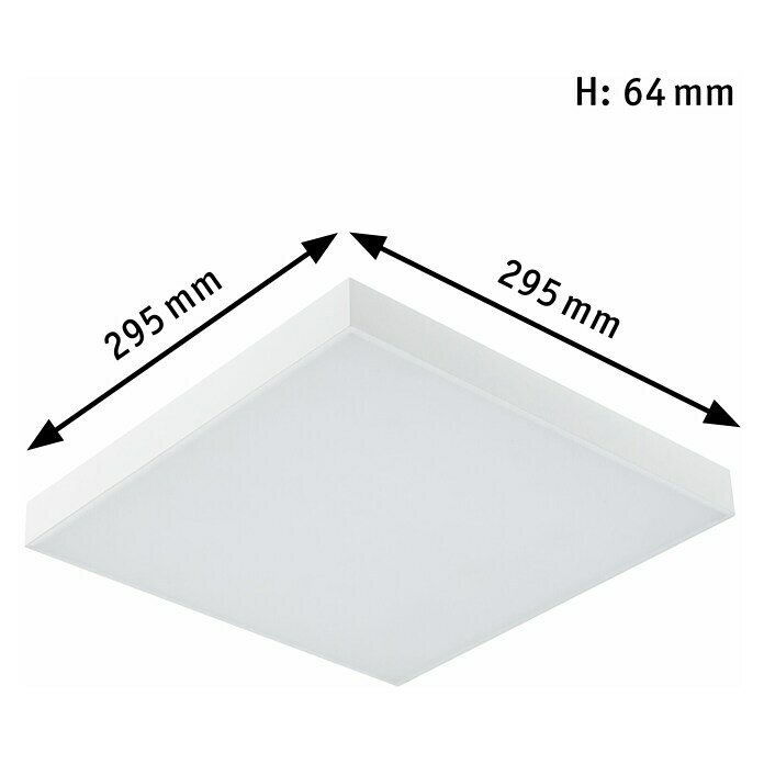 Paulmann LED-Panel Velora Rainbow (16 W, L x B x H: 29,5 x 29,5 x 6,4 cm, Weiß, RGBW) | BAUHAUS