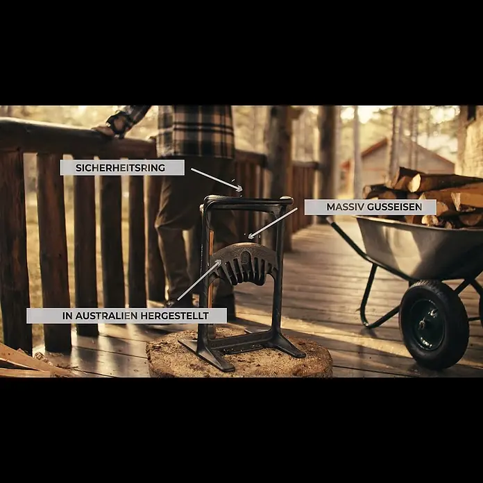 Kindling Cracker Holzspalter King - Max. Spaltgutdurchmesser: 22 cm - Kindling Cracker - der sicherste Holzspalter der Welt! Das Original aus Australien.