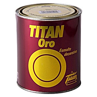 Titan Esmalte Decorativo Oro (Oro amarillo, 125 ml, Brillante)