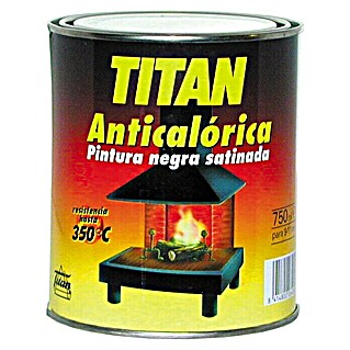 Titan Pintura anticalórica (Negro, 125 ml, 12 - 14 m²/l)