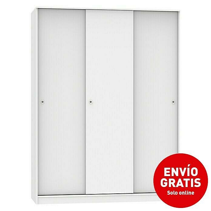 Muebles Pitarch Tibet Armario de puertas correderas (L x An x Al: 55 x 150 x 200 cm, Blanco) | BAUHAUS