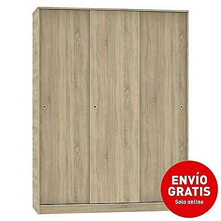 Muebles Pitarch Tibet Armario de puertas correderas (L x An x Al: 55 x 150 x 200 cm, Roble Cambrian)