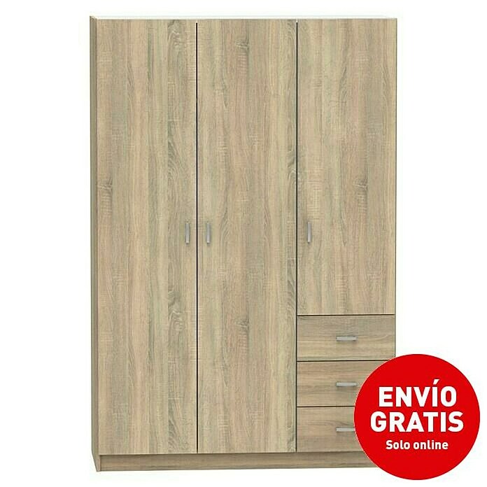 Muebles Pitarch Turín Armario para ropa (L x An x Al: 50 x 120 x 180 cm, Roble) | BAUHAUS