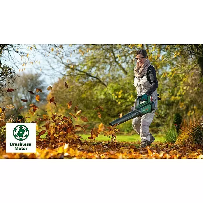 Bosch Power for All 36V Akku-Laubbläser AdvancedLeafblower 36V-750 - 36 V, Li-Ionen, Ohne Akku, Blasgeschwindigkeit: 100 km/h - Anwendungsbeispiel