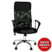 Silla de oficina Dafne (Negro, Reposacabezas) | BAUHAUS