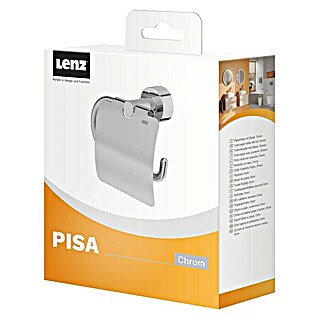 Lenz Pisa Toilettenpapierhalter (Mit Deckel, Chrom)