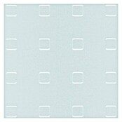 Chapa con agujeros cuadrados (L x An: 1.000 x 600 mm, Espesor: 1 mm, Aluminio, Anodizado)