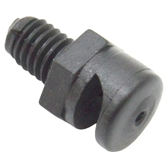 Tobera pulverizadora microdifusora 180º L/H 60 - 10 ud., Formas de riego: 180° - Primer plano de un aspersor negro con rosca y boquilla redonda, ideal para sistemas de riego.