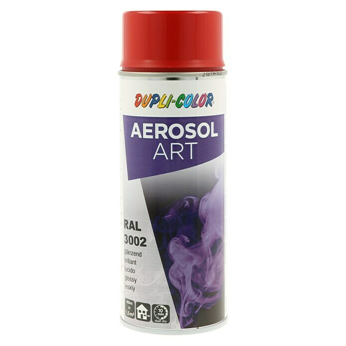 Dupli-Color Aerosol Art Sprühlack RAL 3002 (Glänzend, 400 ml, Karminrot)