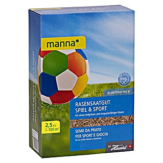 Manna Rasensamen Spiel- & Sportrasen (2,5 kg, 100 m²)