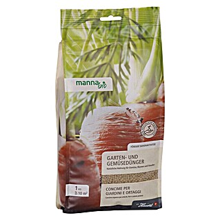 Manna Bio Bio-Gartendünger (1 kg, Inhalt ausreichend für ca.: 10 m²)