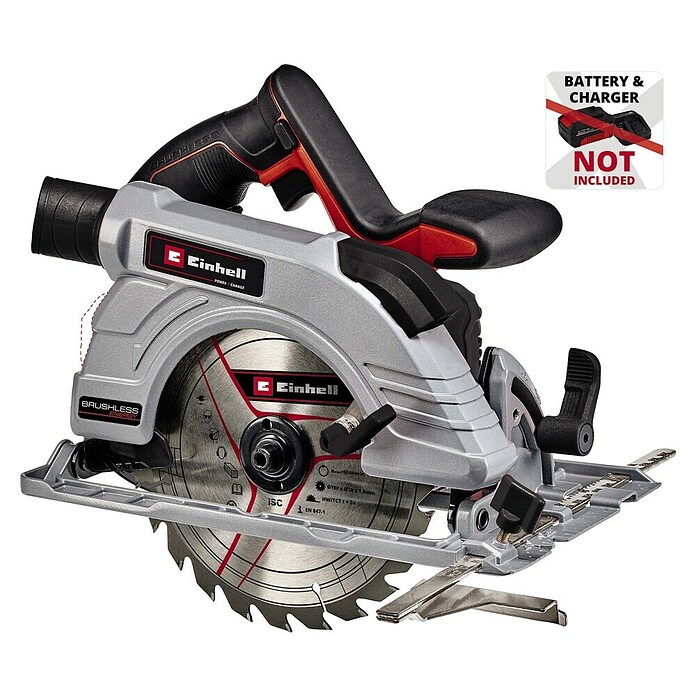 Einhell Power X-Change Accuhandcirkelzaag (18 V, Li-ion, Excl. accu, Onbelast toerental: 0 tpm - 3.800 tpm)