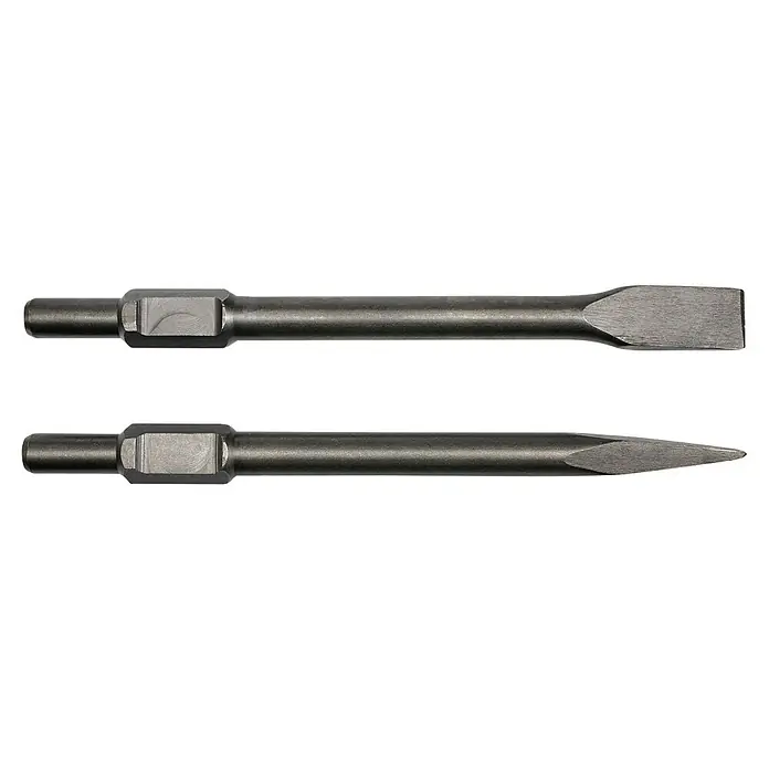 Einhell Professional Abbruchhammer TE-DH 50 - 1.700 W, 50 J, SDS-Hex-Aufnahme - Zwei Meißelaufsätze für Abbruchhämmer mit unterschiedlichen Spitzenformen, ideal für diverse Abbrucharbeiten.