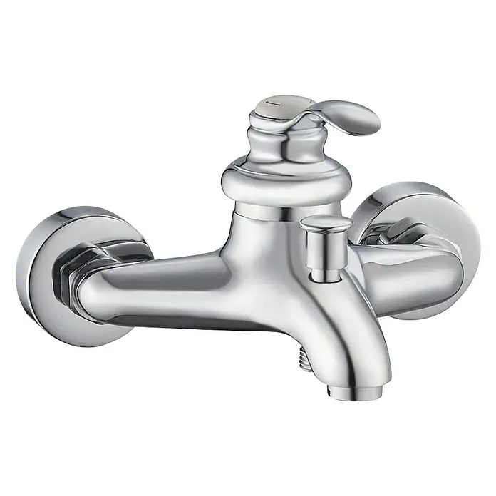 Rousseau Grifo monomando de bañera Byron - Cromo, Brillante - Este grifo cromado pulido es un accesorio elegante para baños y cocinas modernos. Diseño elegante y máxima calidad.