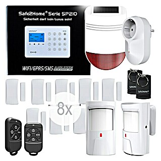 Safe2Home Alarmanlagen-Set SP210 (Alarmierungsmöglichkeiten: App)