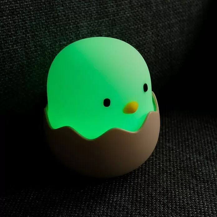MegaLight LED-Nachtlicht EGGY EGG - Weiß/Rosa/Gelb, L x B x H: 10 x 10 x 12 cm, RGBW, EGGY EGG - Stimmungsaufnahme