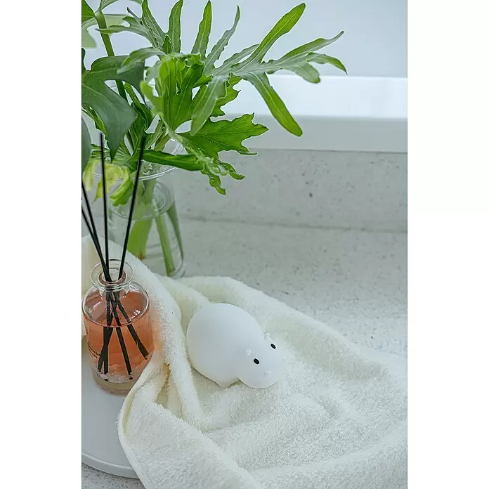 MegaLight LED-Nachtlicht SWIMMY HIPPO - L x B x H: 11 x 7 x 7 cm, Lichtfarbe: RGB, SWIMMY HIPPO - Stimmungsaufnahme