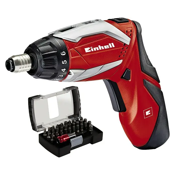 Einhell Akkuschrauber TE-SD 3,6 Li Kit - 3,6 V, 1 Akku, 1,5 Ah - Akkuschrauber von Einhell mit Bit-Set für vielfältige Schraubarbeiten, ideal für Heimwerker und Profis.