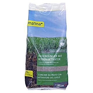 Manna Rasendünger mit Bodenaktivator (5 kg, Inhalt ausreichend für ca.: 125 m²)