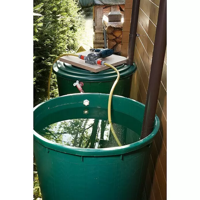 Wolfcraft Pumpe - 3.000 l/h, Förderhöhe: 24 m - 30 m, Metall - Stimmungsaufnahme
