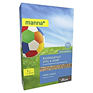 Manna Spiel- & Sportrasensamen (1 kg, 40 m²)