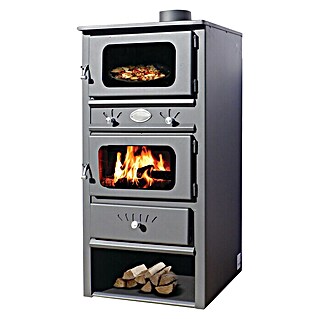 Estufa de leña Amalfi horno (8 kW, Volumen de calefacción: 142 m³, Antracita)