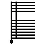 Rointe Radiador toallero Venezia Oval (An x Al: 50 x 87 cm, Combinación de conexión del radiador: Otros, Negro) | BAUHAUS