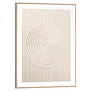 Reinders Bild Slim Frame Wood (Sandy Circles, B x H: 30 x 40 cm)