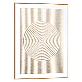 Bild Slim Frame Wood (Sandy Circles, B x H: 30 x 40 cm)