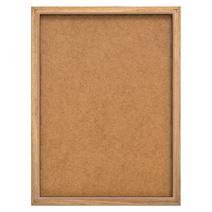 Reinders Bild Slim Frame WoodMindset, B x H: 30 x 40 cm - Ein rechteckiger Korkrahmen mit Holzstruktur, ideal für Notizen und Fotos, bietet eine dekorative und funktionale Lösung.
