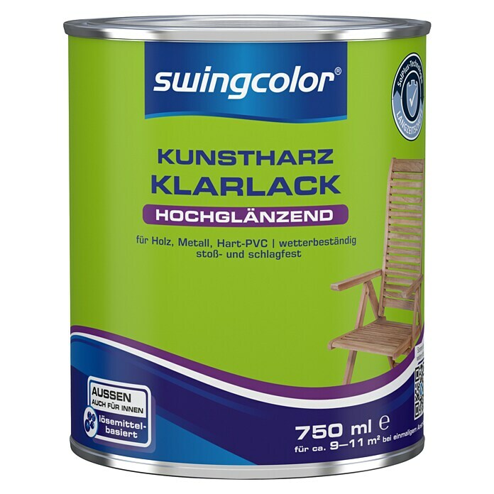swingcolor Klarlack (Farblos, 750 ml, Hochglänzend)